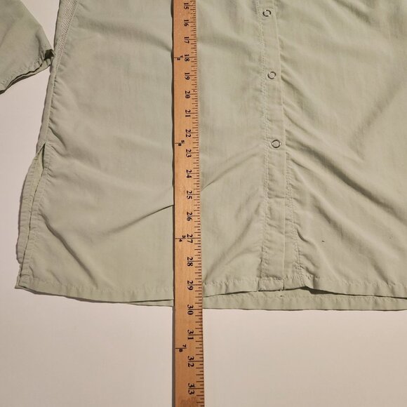Coolibar Shirt Long Sleeve Snap Front UPF 50+ Nylon Lt Green Womens Small - Picture 14 of 14